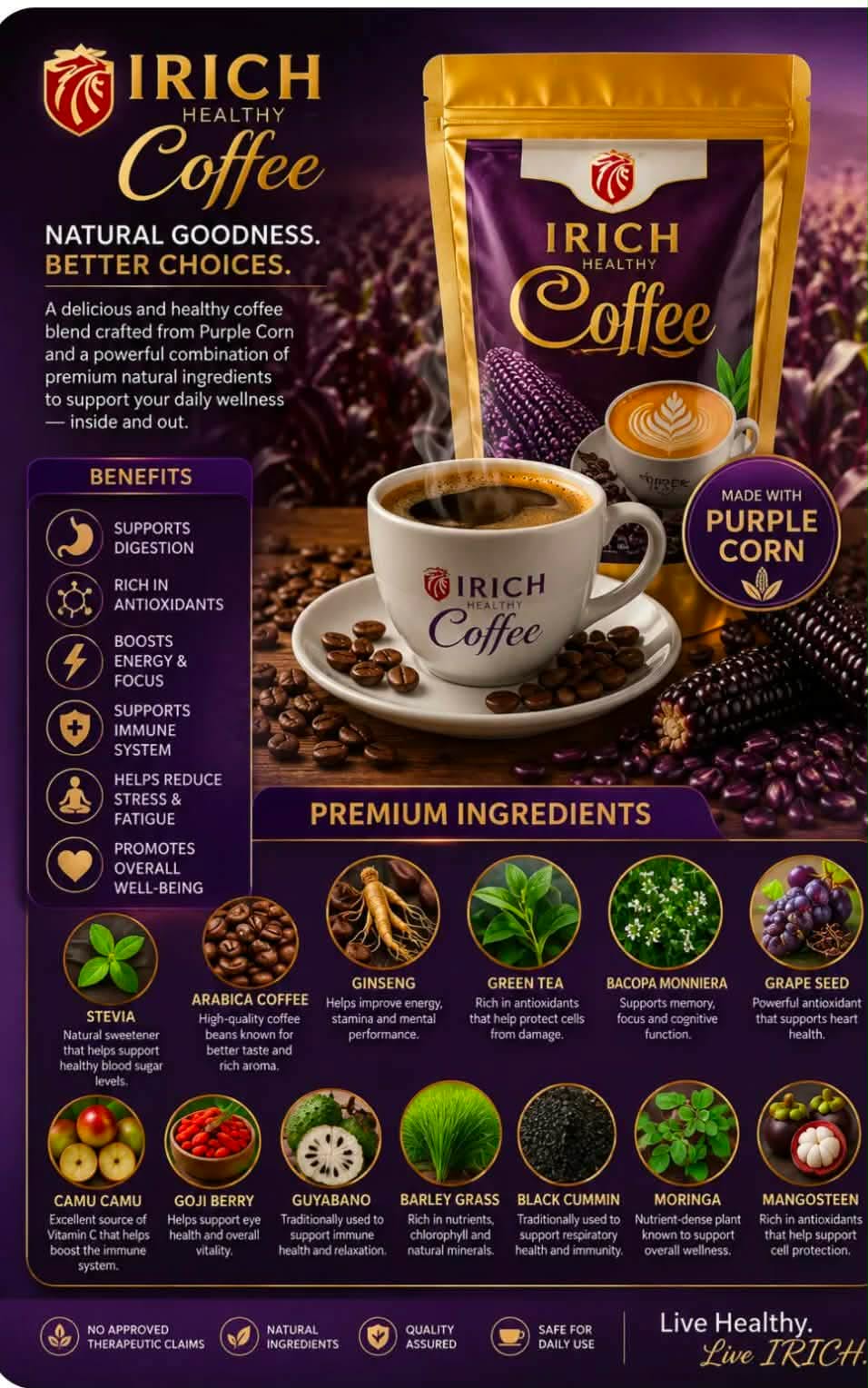 Purple Corn Coffee product artwork
